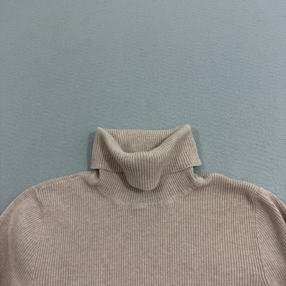 Lauren Ralph Lauren Sweater Women Large Turtleneck Ribbed Knit Pullover Vintage - Picture 3 of 11